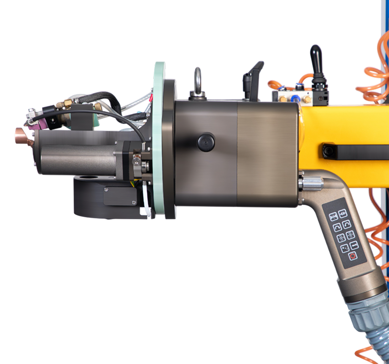 Орбитальная сварка в трубную доску с подачей на колонне