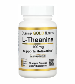 L-Теанин 100 мг, California Gold Nutrition, 30 капс.