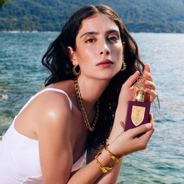 Woman with SAFE WORD perfume