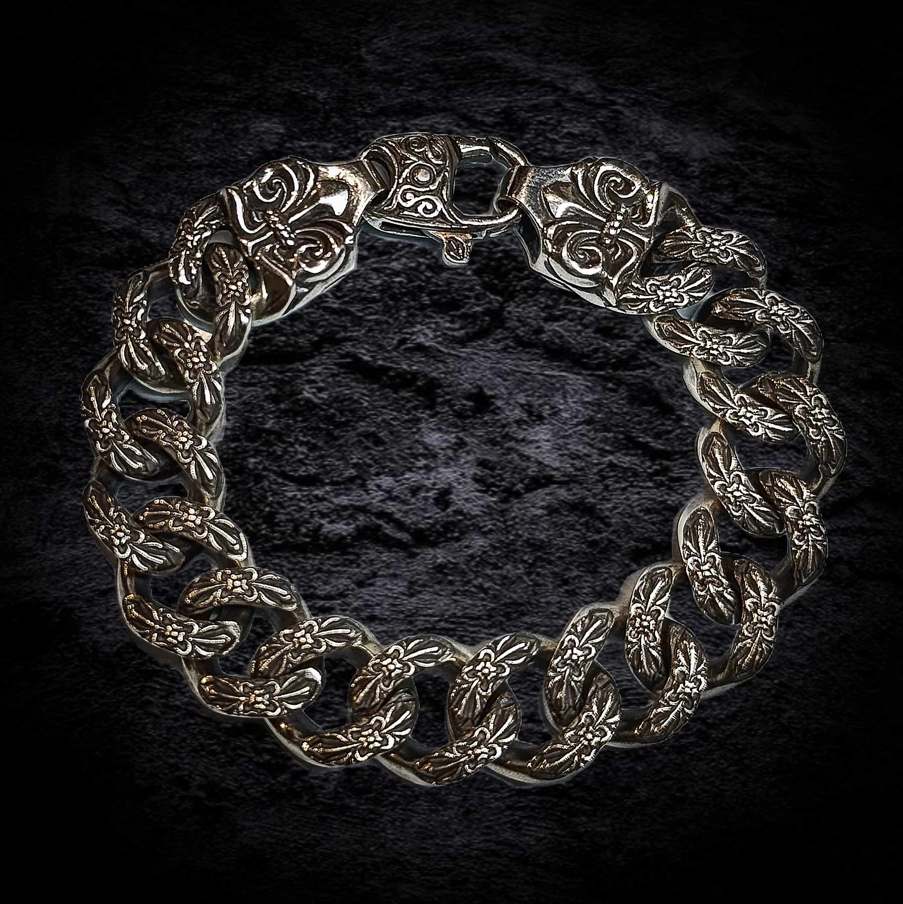 мужской браслет, серебряный браслет, браслет для мужчины.