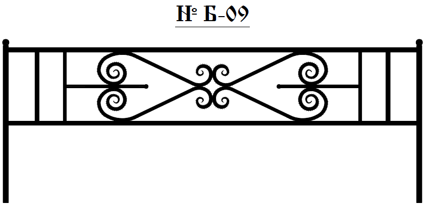 Рисунок для оградки на кладбище