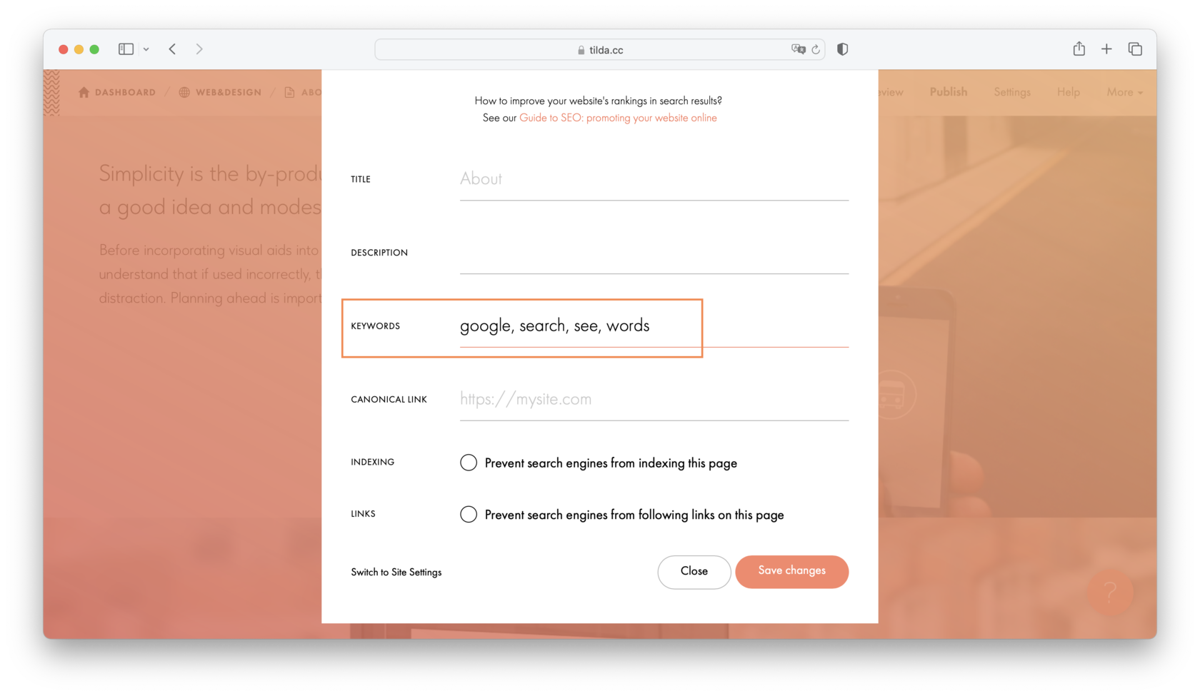 Guide to SEO: How to promote your website online │ Tilda Help Center