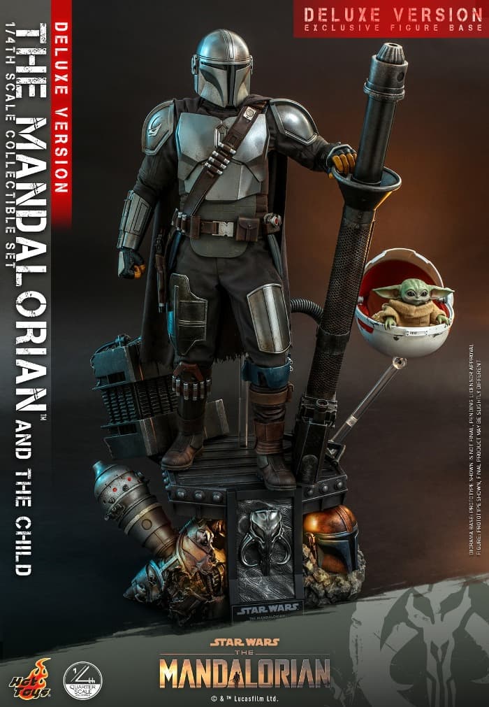 Hot toys QS017 Star Wars The Mandalorian The Child Deluxe Version 1 4 Hot toys