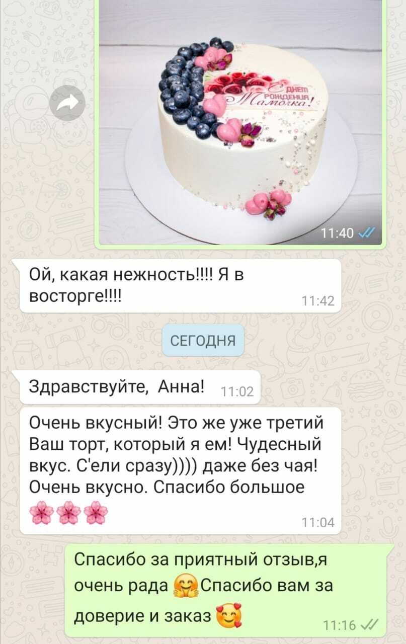 Бутик тортов и сладостей от Анны Багаевой.