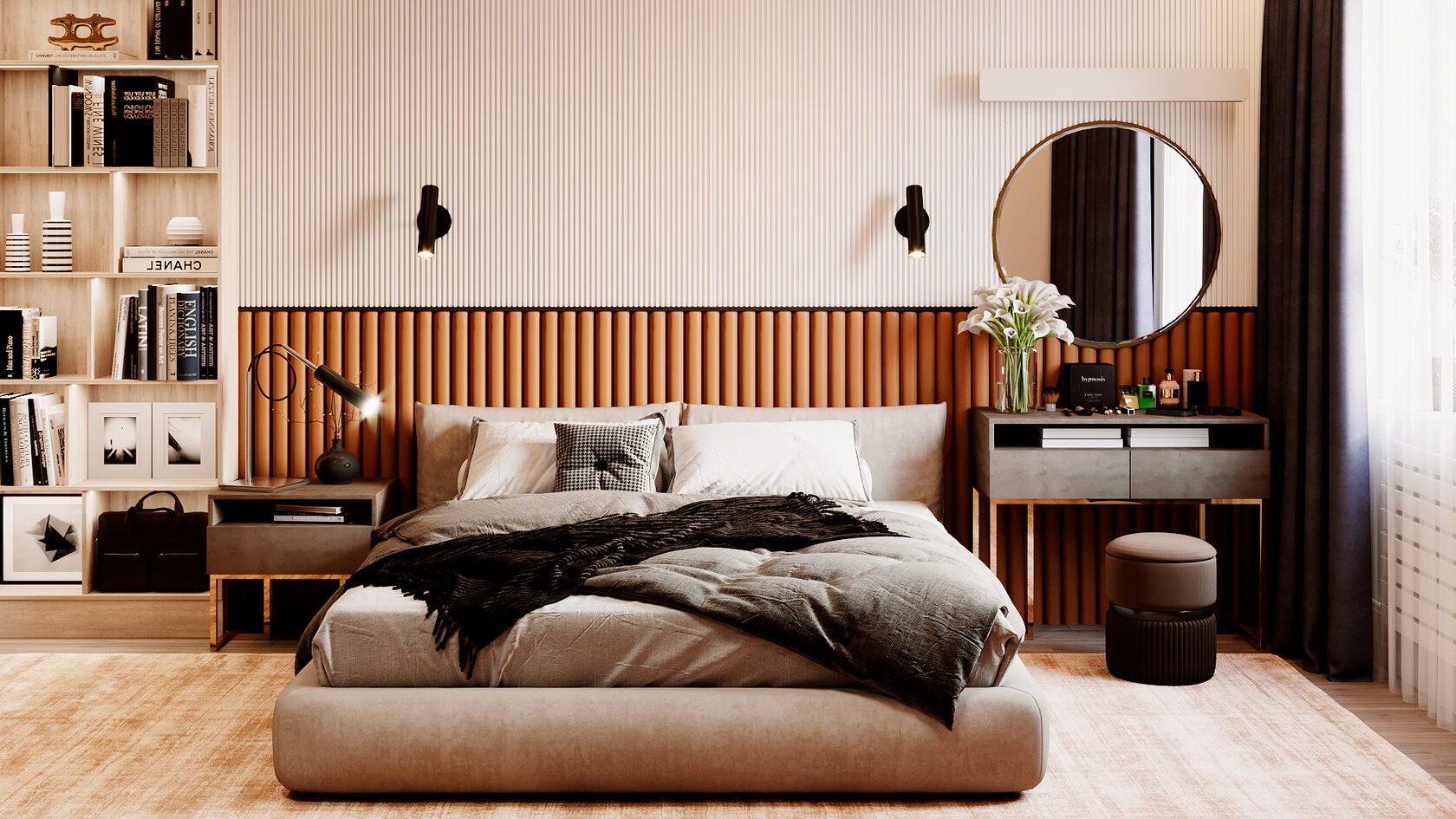30 примеров дизайна спальни в светлых тонах | Студия дизайна интерьеров Мята в Екатеринбурге