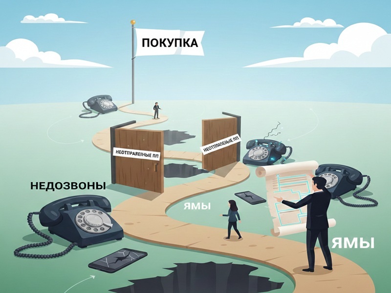 путь клиента в отделе продаж