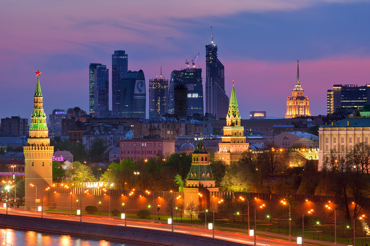 Москоу Сити и Кремль