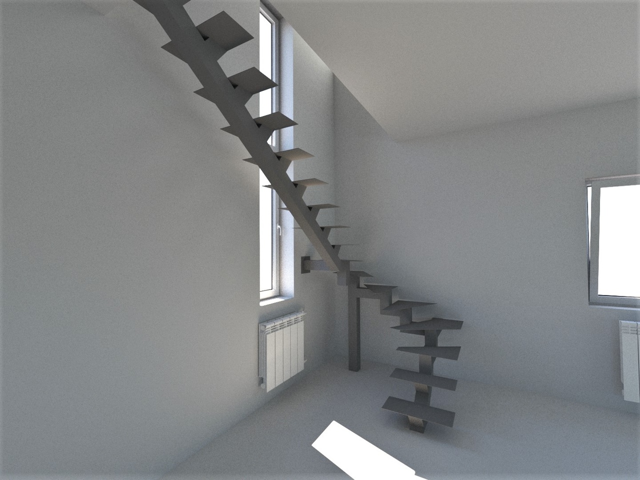 забежная лестница на монокосоуре фото