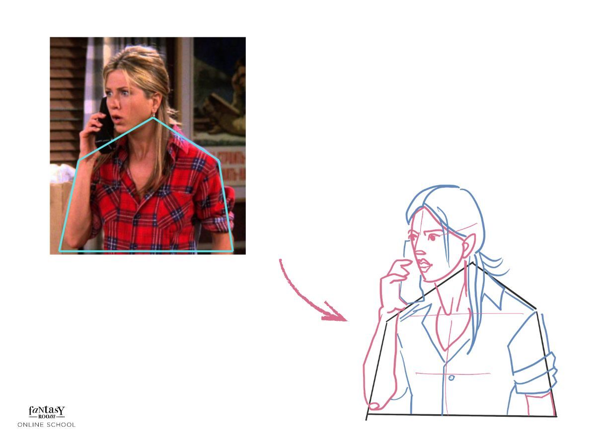 How to draw Friends characters from photo references