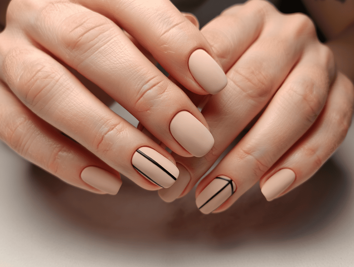 Дизайн маникюра на короткие квадратные ногти