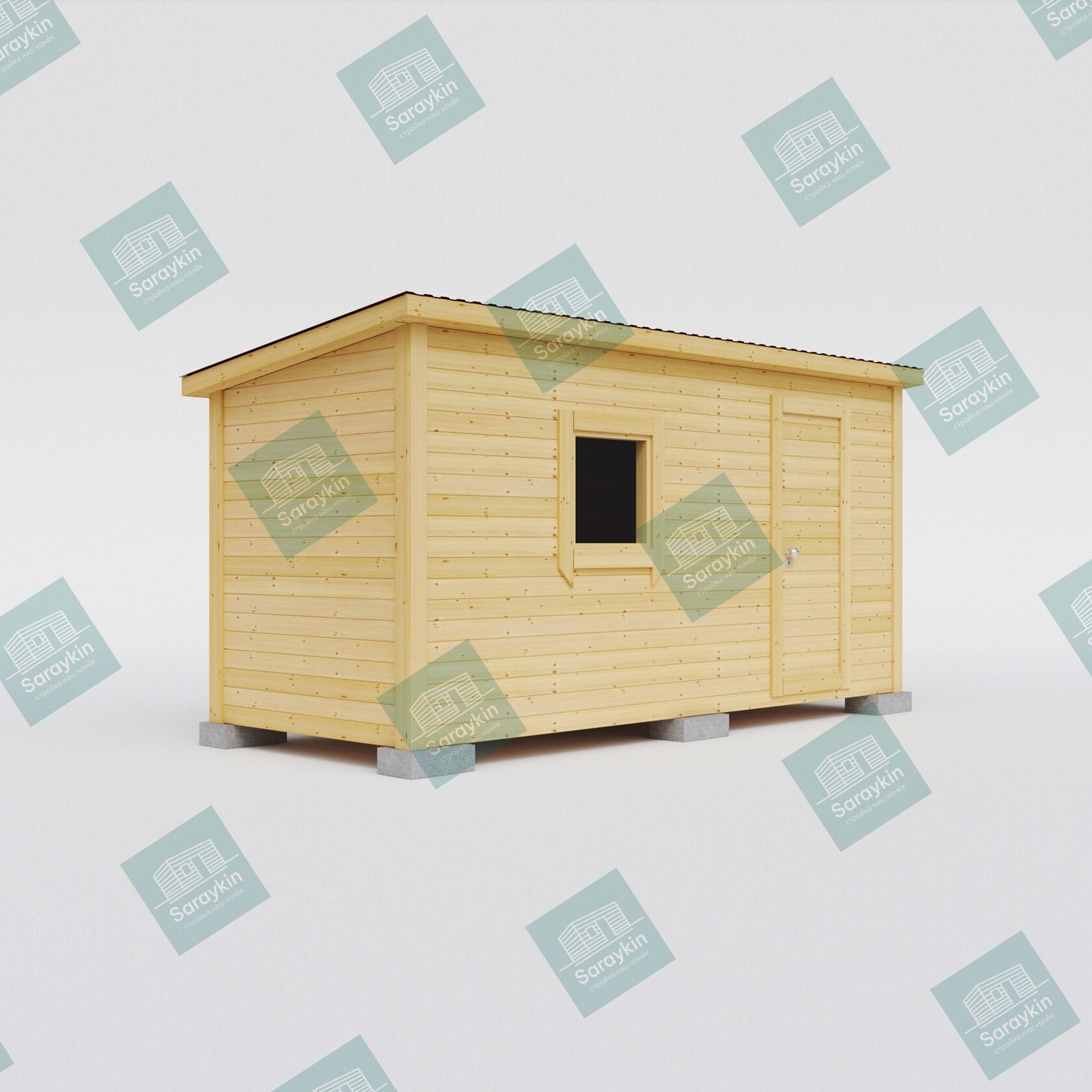 Хозблок для дачи 5х2,1 м (холодный)