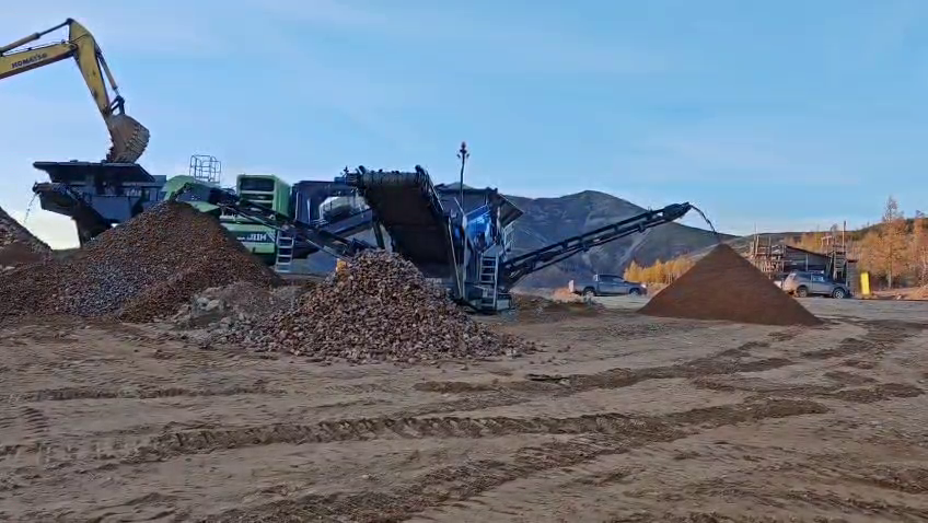 Мощный тандем: щековая дробилка Mesda J11H и сортировочный грохот Mesda S8D