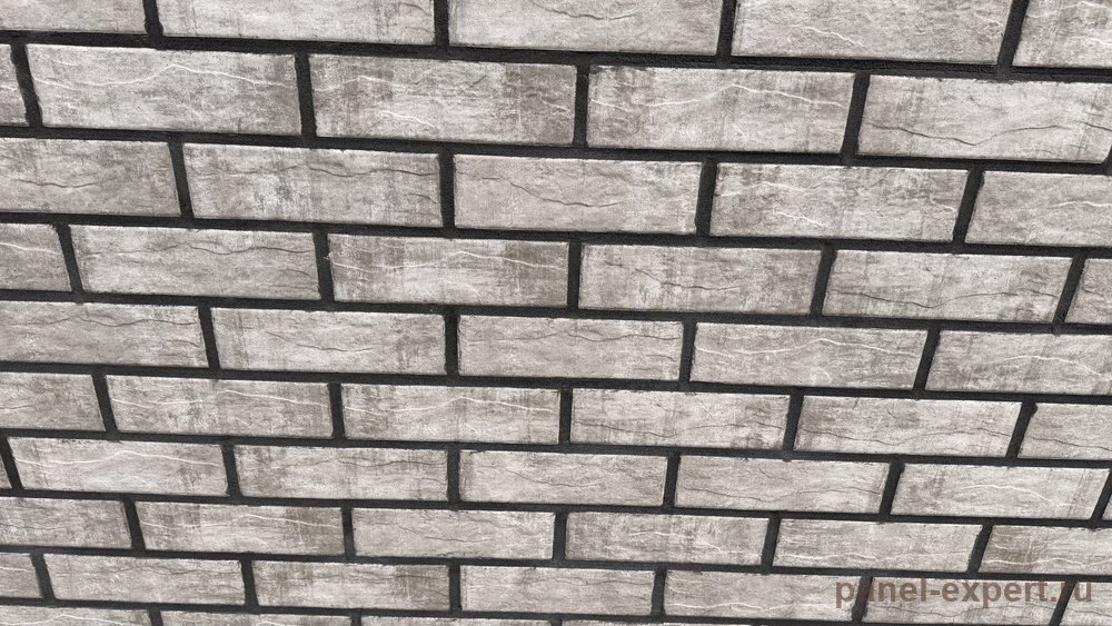 Плитка Brick Wall серый на стене дома, Становое