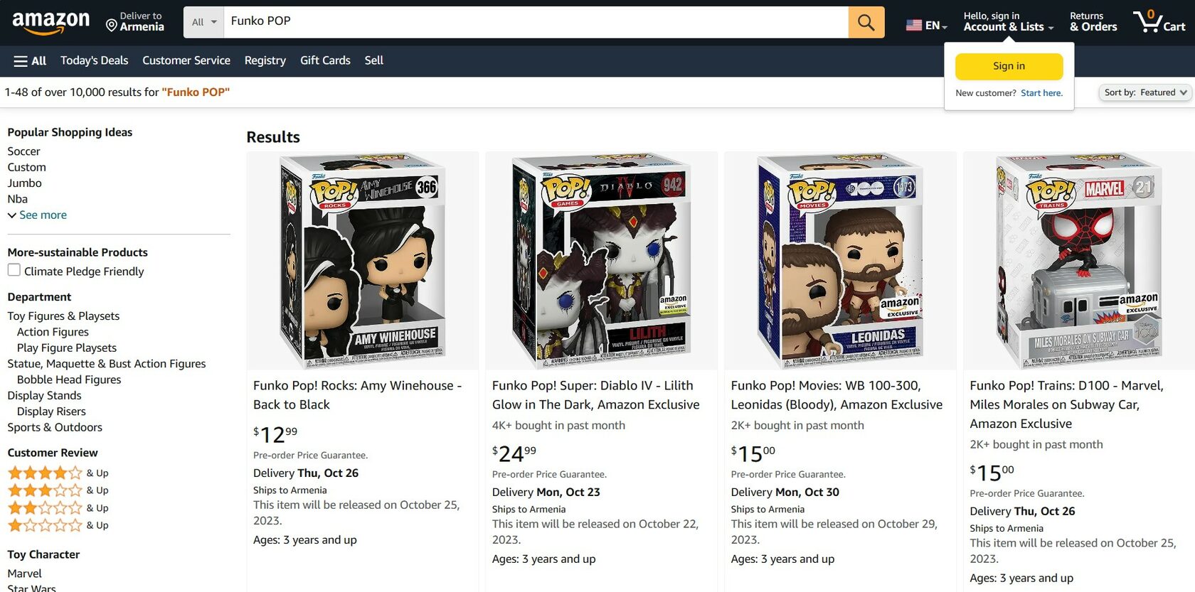 Funko POP Amazon