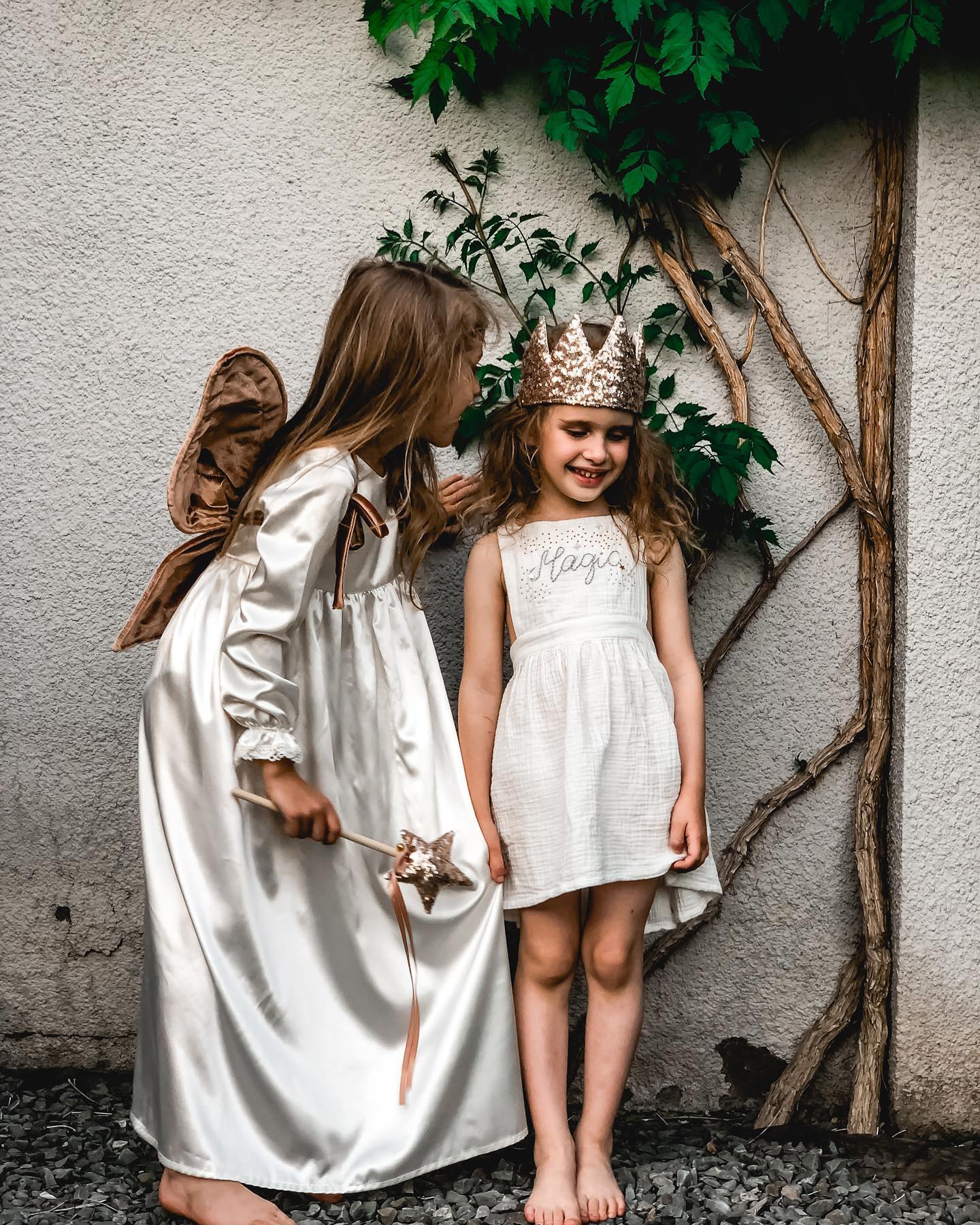 девочки феи с короной и волшебной палочкой