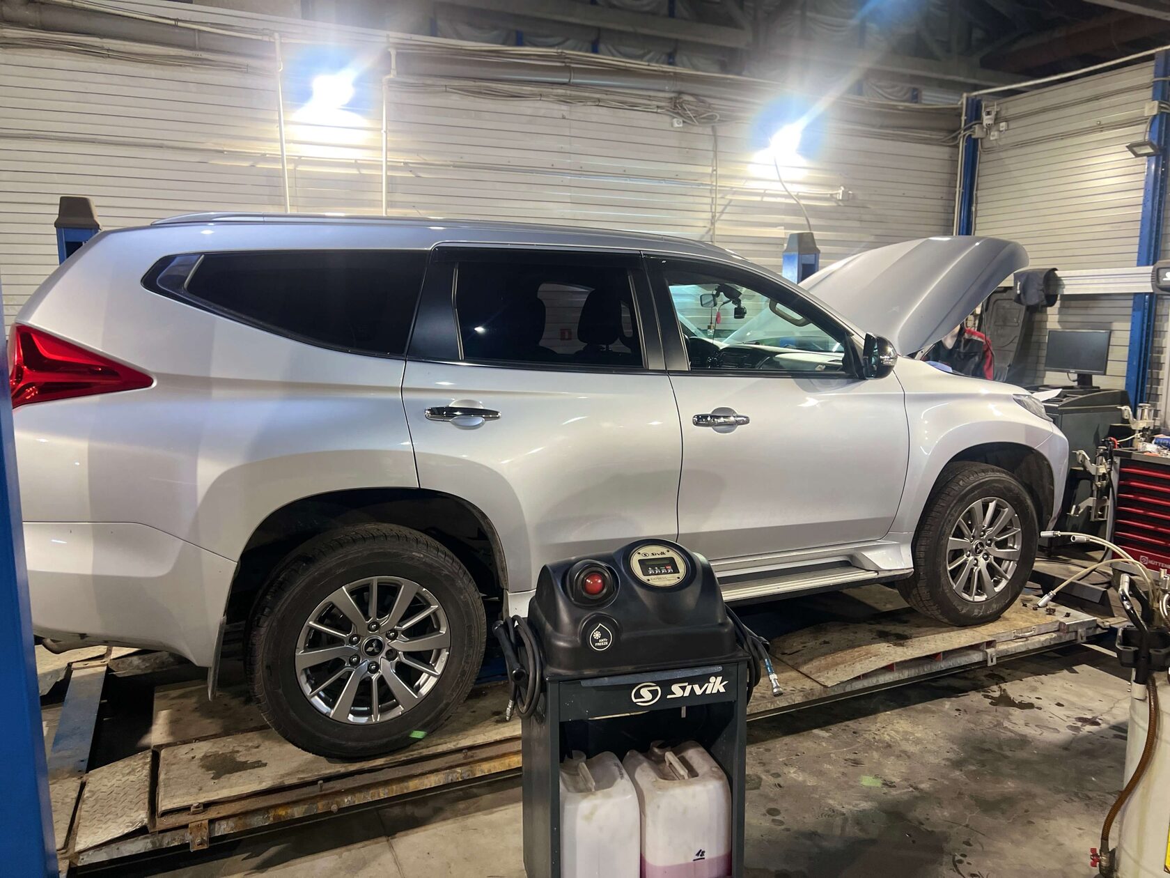 Проверка антифриза Mitsubishi Pajero Sport 3