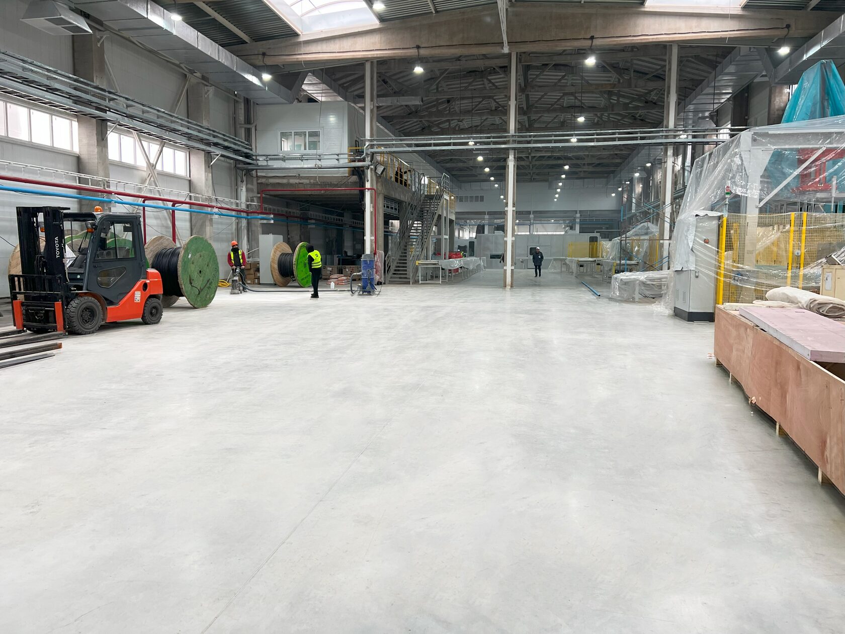 бетонный пол с фиброй