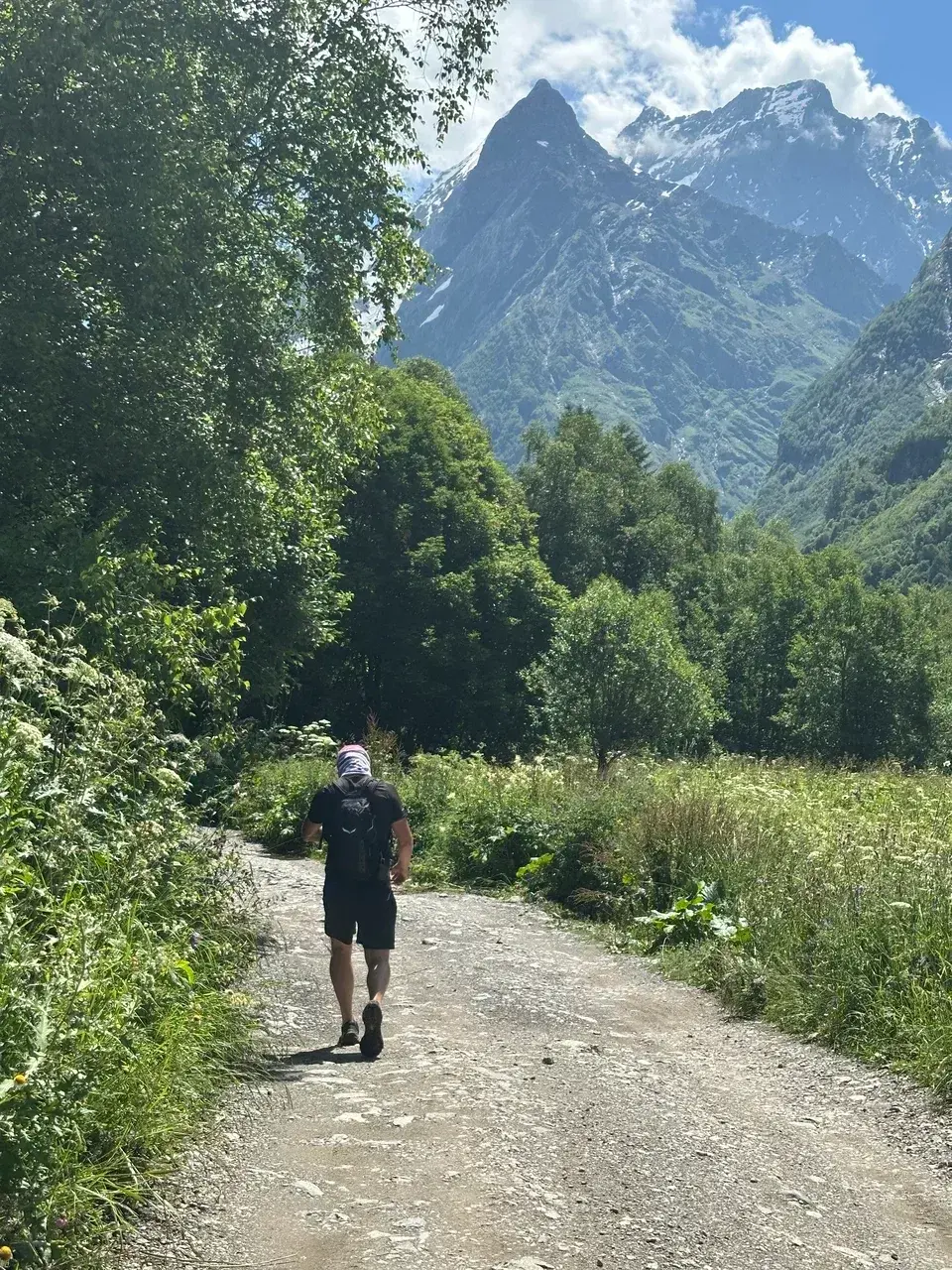 Hiking climb