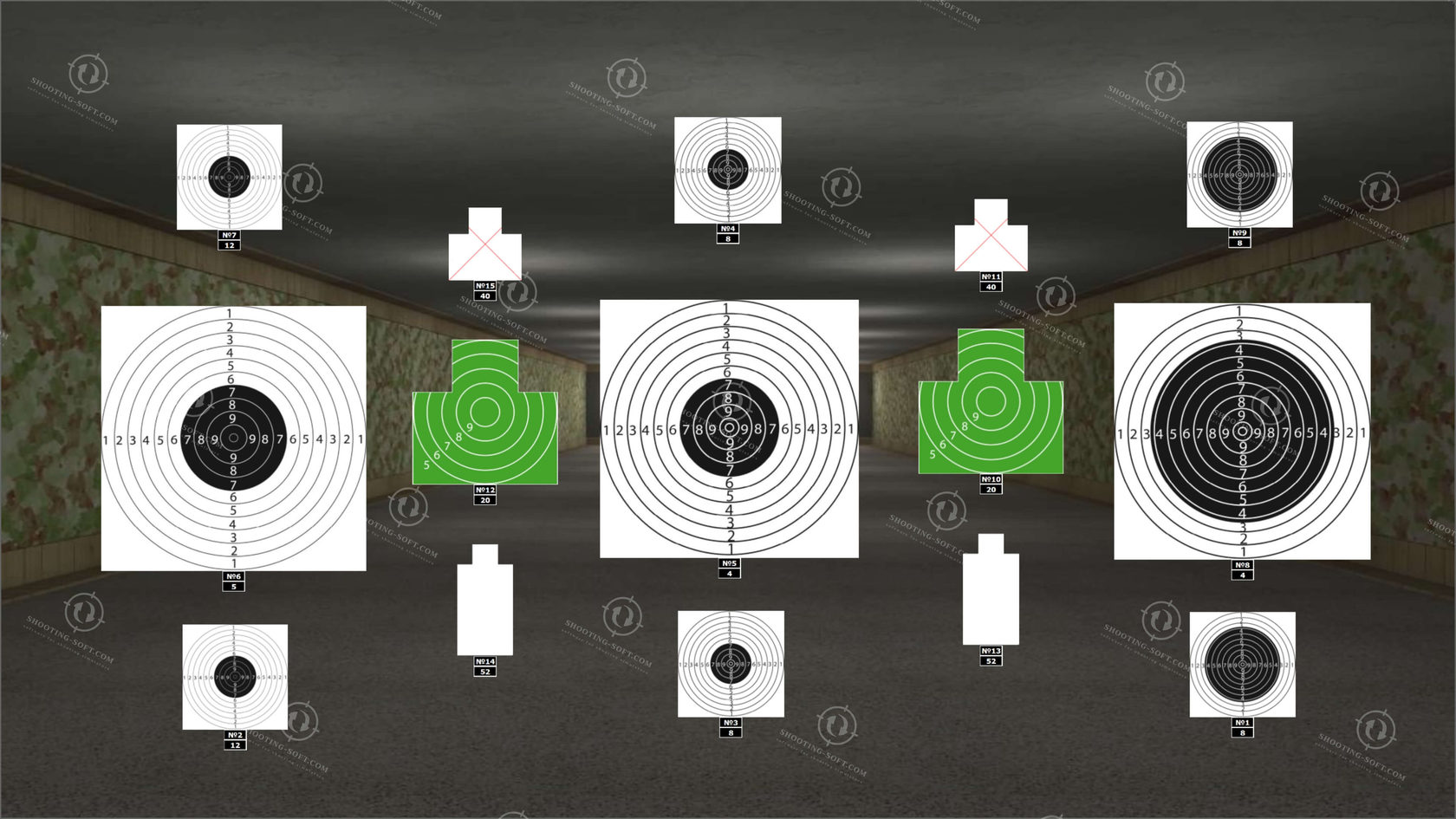 Shoot soft. Shooting range | управляющая программа лазерного тира с системой учета. Стрелковые упражнения IDPA. Shooting Soft. Shooting Soft.ru.