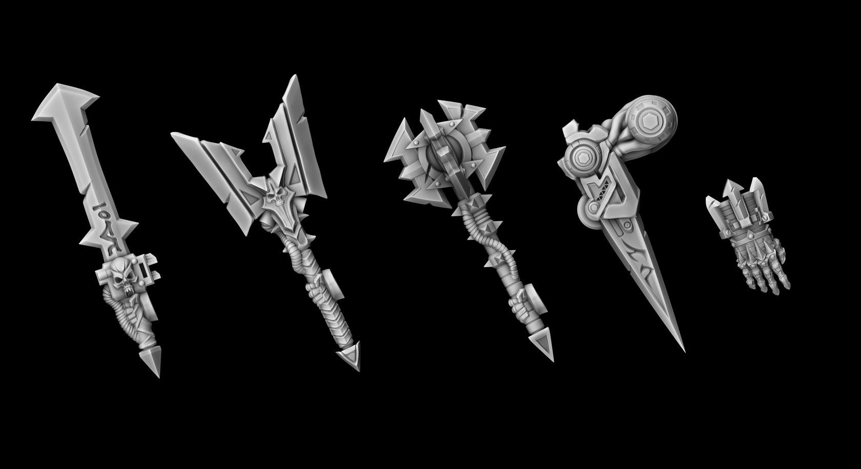 Weapon set Heretic (RIGHT HANDS)