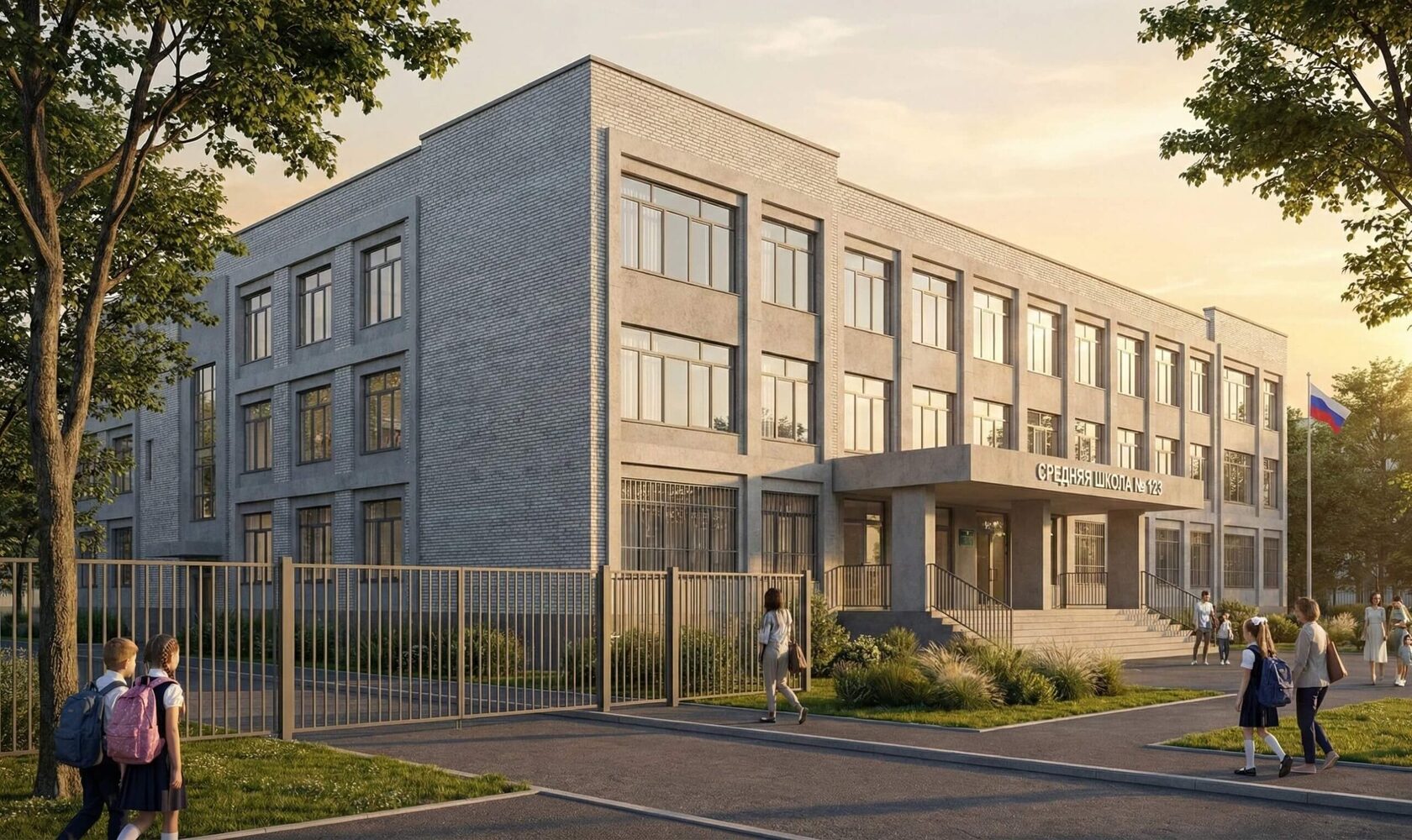 Школа и детские сады