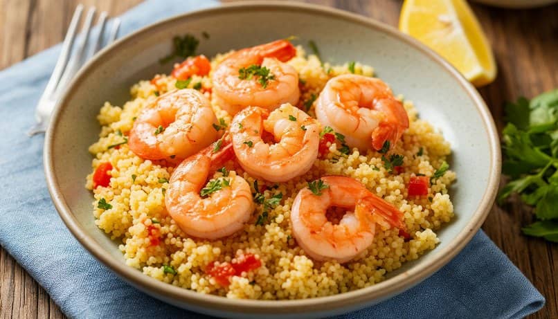 кус кус с креветками