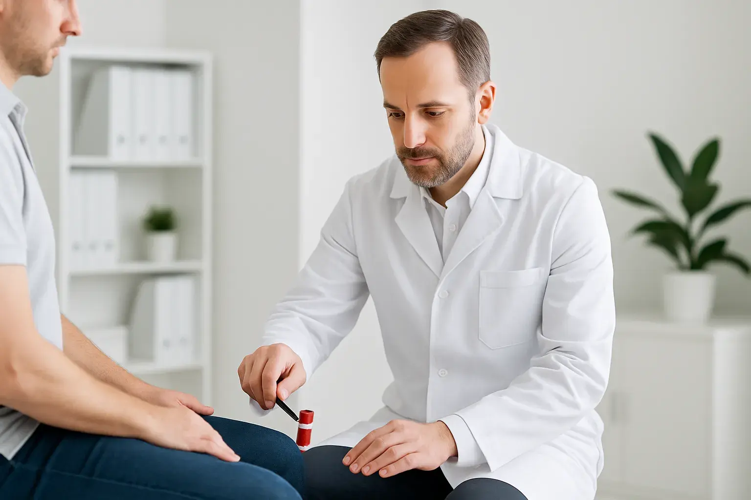 Врач-невролог проходит дистанционное обучение для аккредитации