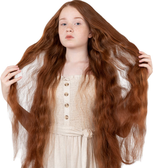 Волосы на трессе славянского типа премиум объем цвет 24 блонд 50 см