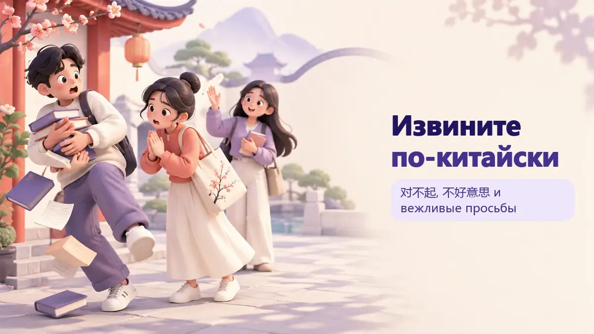 Обложка статьи «Извините по-китайски»: тематическая учебная композиция LaRou