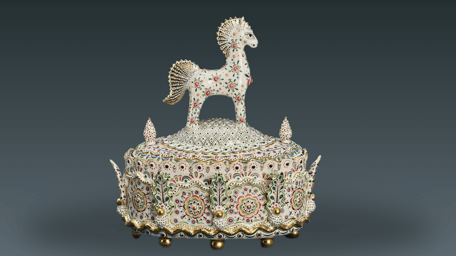 Никита Макаров, Makarov, сувениры из России, подарки иностранцем, кракелюра, шкатулка, керамическая шкатулка, сказочная шкатулка