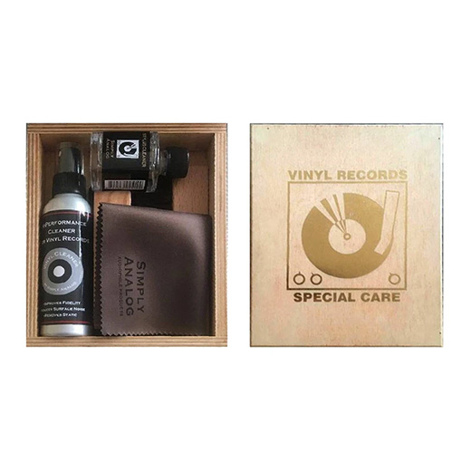 Simply Analog Vinyl Record Cleaning Boxset Delux Wood Edition SAVC008
