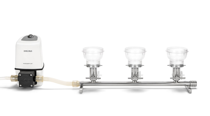 Мониторы Sartorius Biosart 100 на коллекторе Microsart
