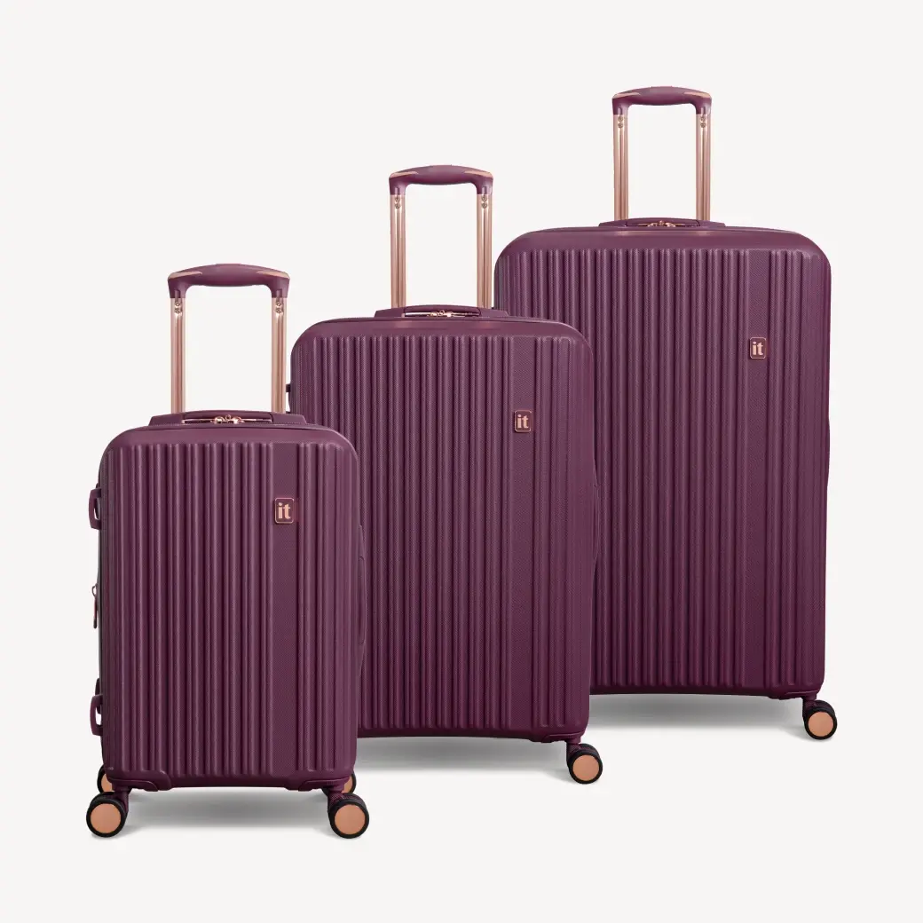 Коллекция чемоданов Luxuriant it luggage из abs-пластика (S, M, XL): увеличение объема, маневренные колеса 360°, 5 цветов