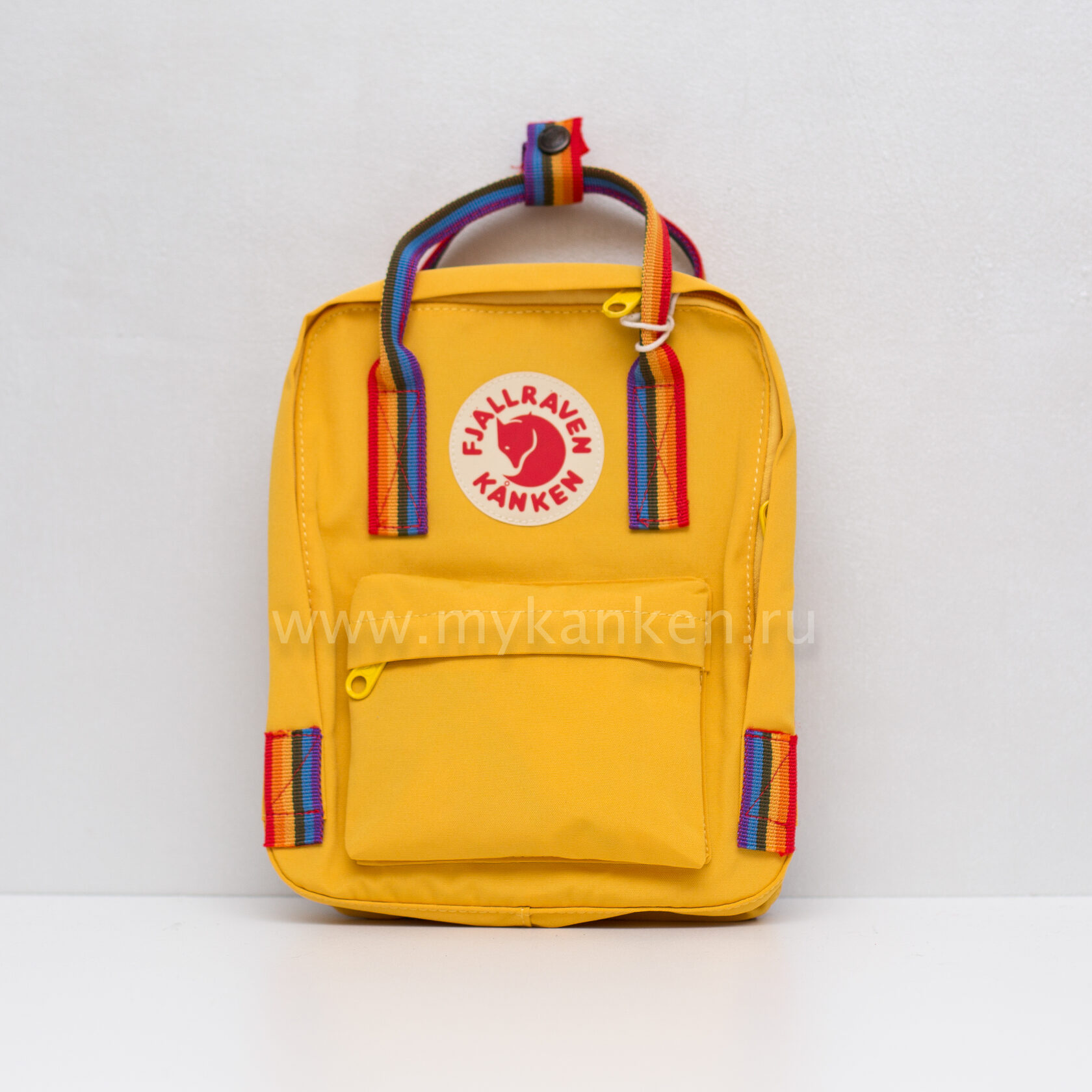 Originalnyj Ryukzak Kanken Mini Warm Yellow Rainbow Fjallraven Kanken