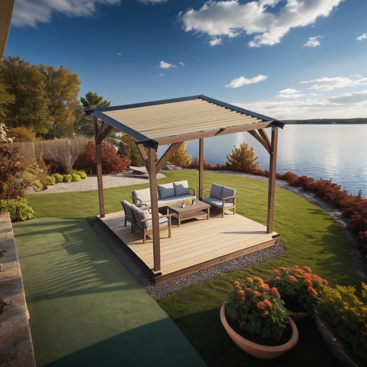 Беседки и зоны барбекю