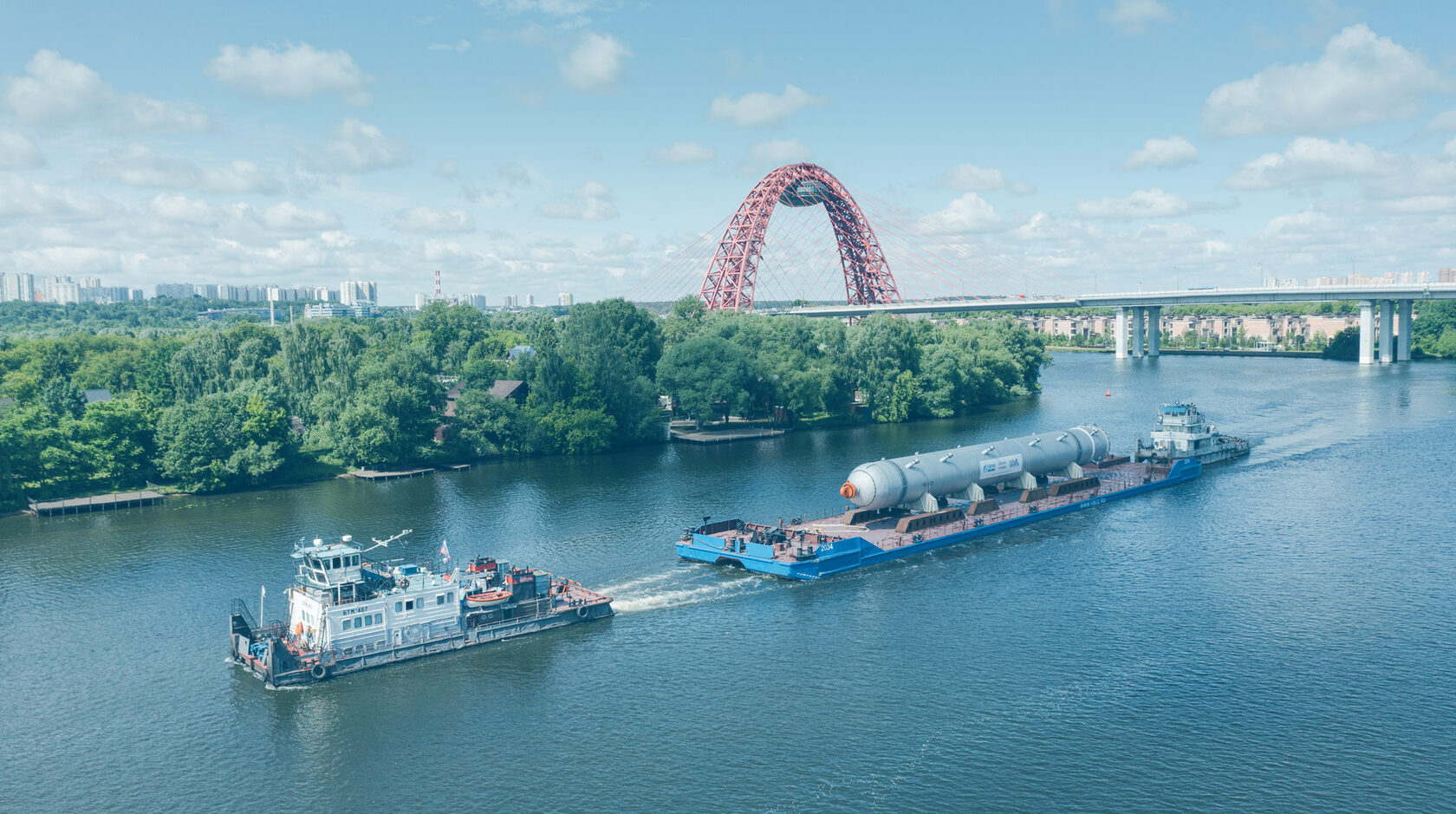 Рекордный маршрут: по Москве-реке провезли самый крупный груз в истории ...