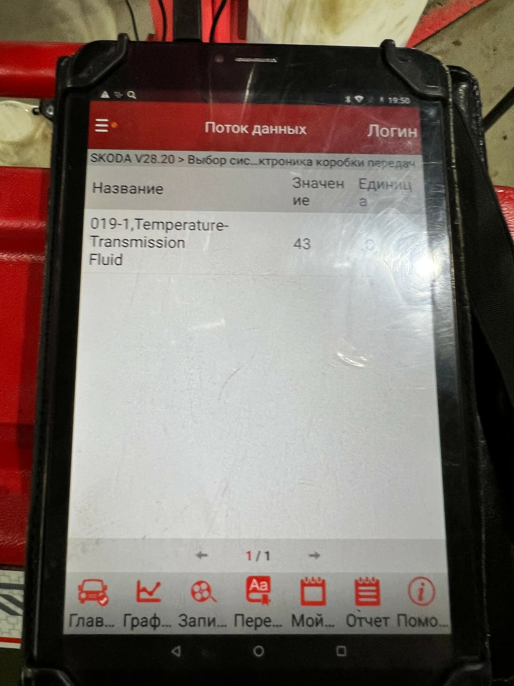 Контроль температуры DSG