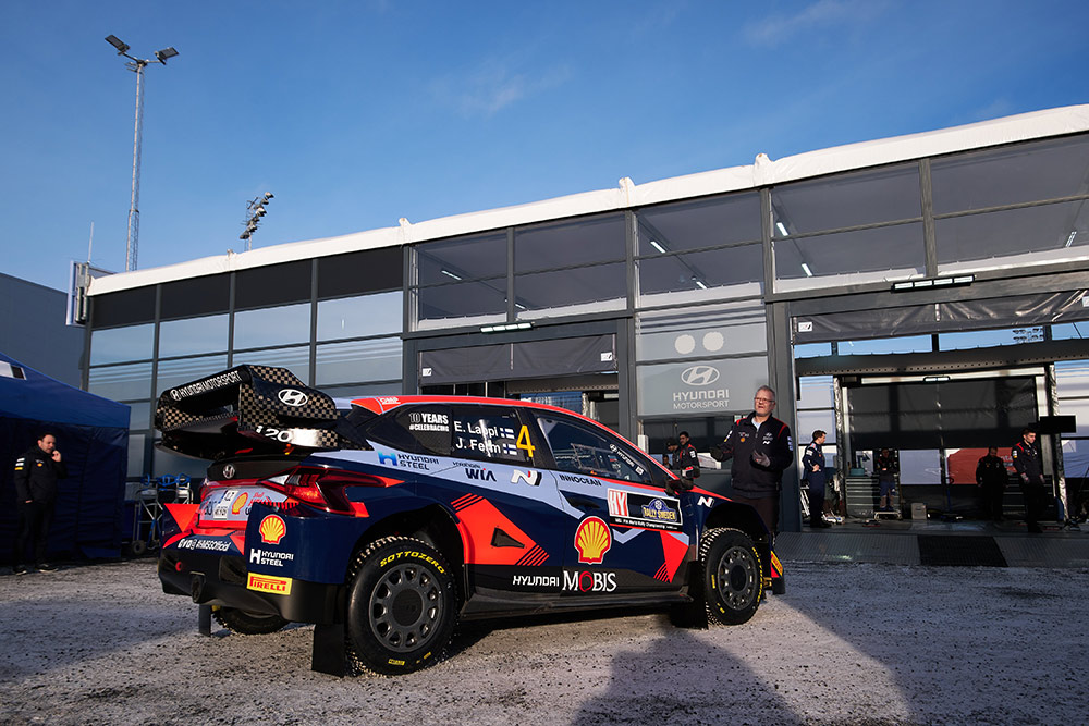 Hyundai i20 N Rally1 (ALZ WR 909) Эсапекки Лаппи и Янне Ферма, ралли Швеция 2023