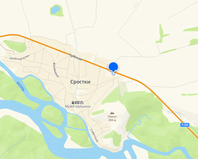 Сросткинский рынок — на карте