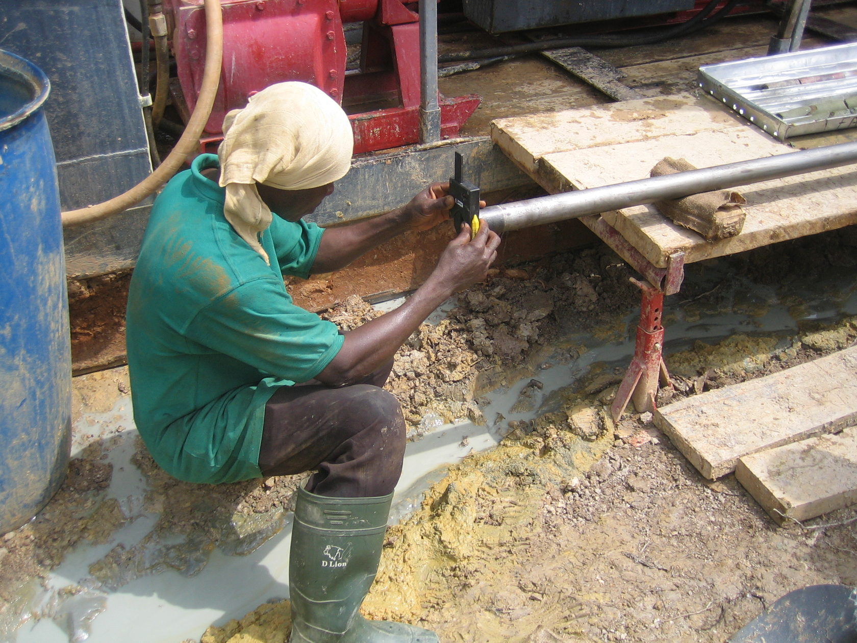 Marking orientation of drill