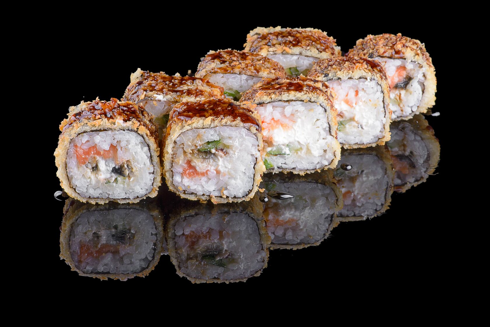 Рецепт суши запеченные с красной рыбой фото 105