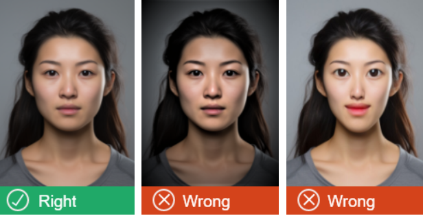 Примеры подходящих и неподходящих фотографий для визы в Новую Зеландию