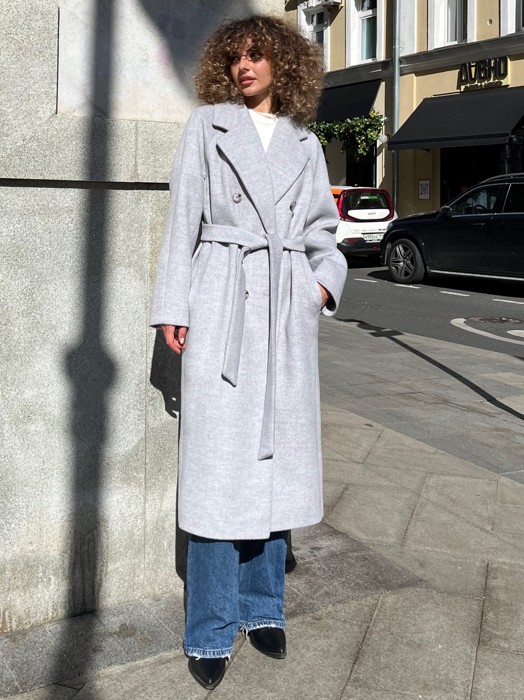 Косуха из шерсти серая OVERCOAT