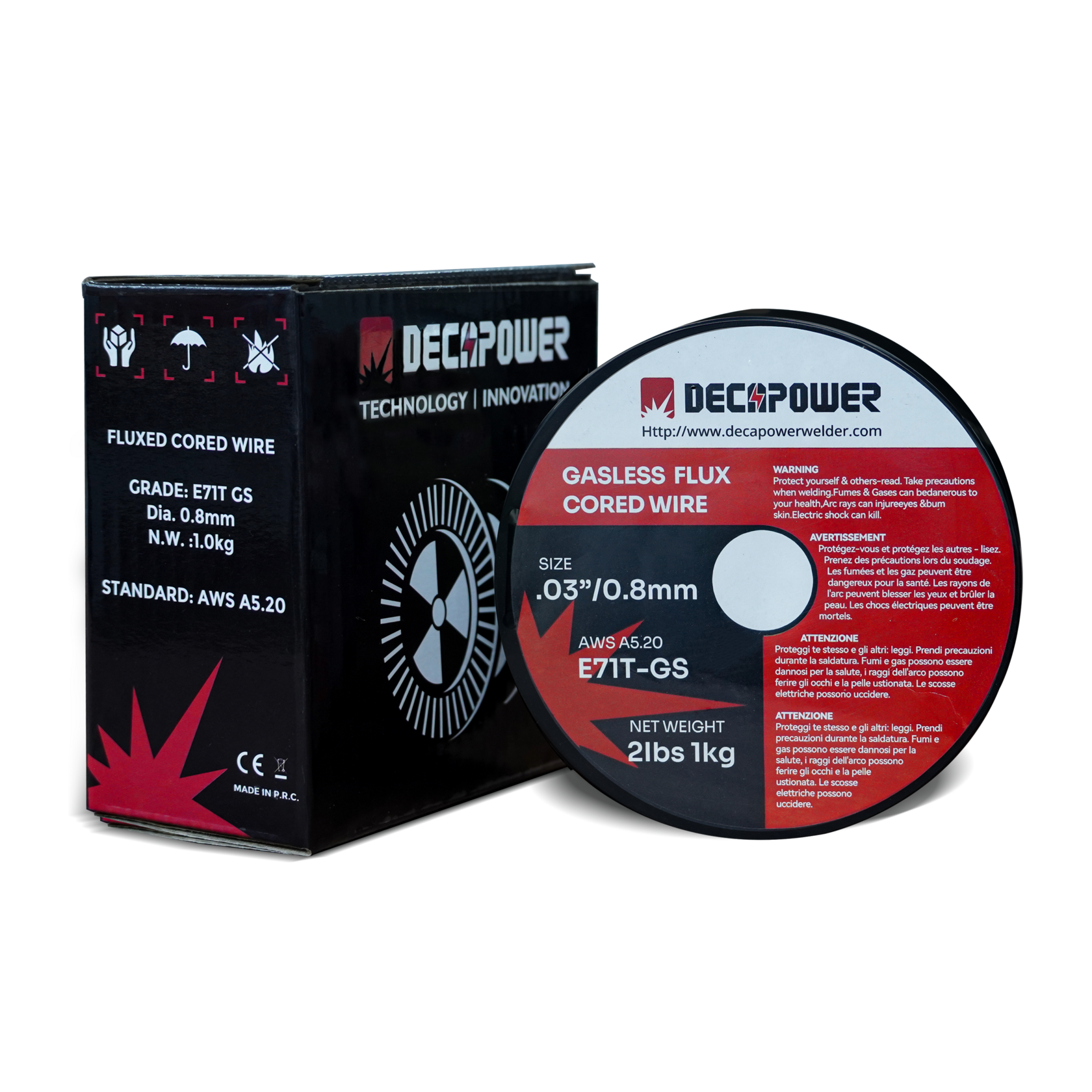 DECAPOWER FLUX E71T-GS 0.8 мм 1 кг