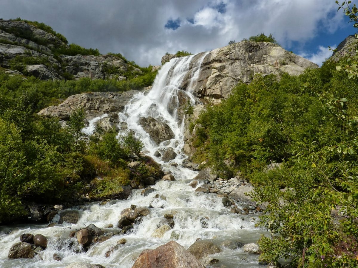 Домбай чухрайский водопад