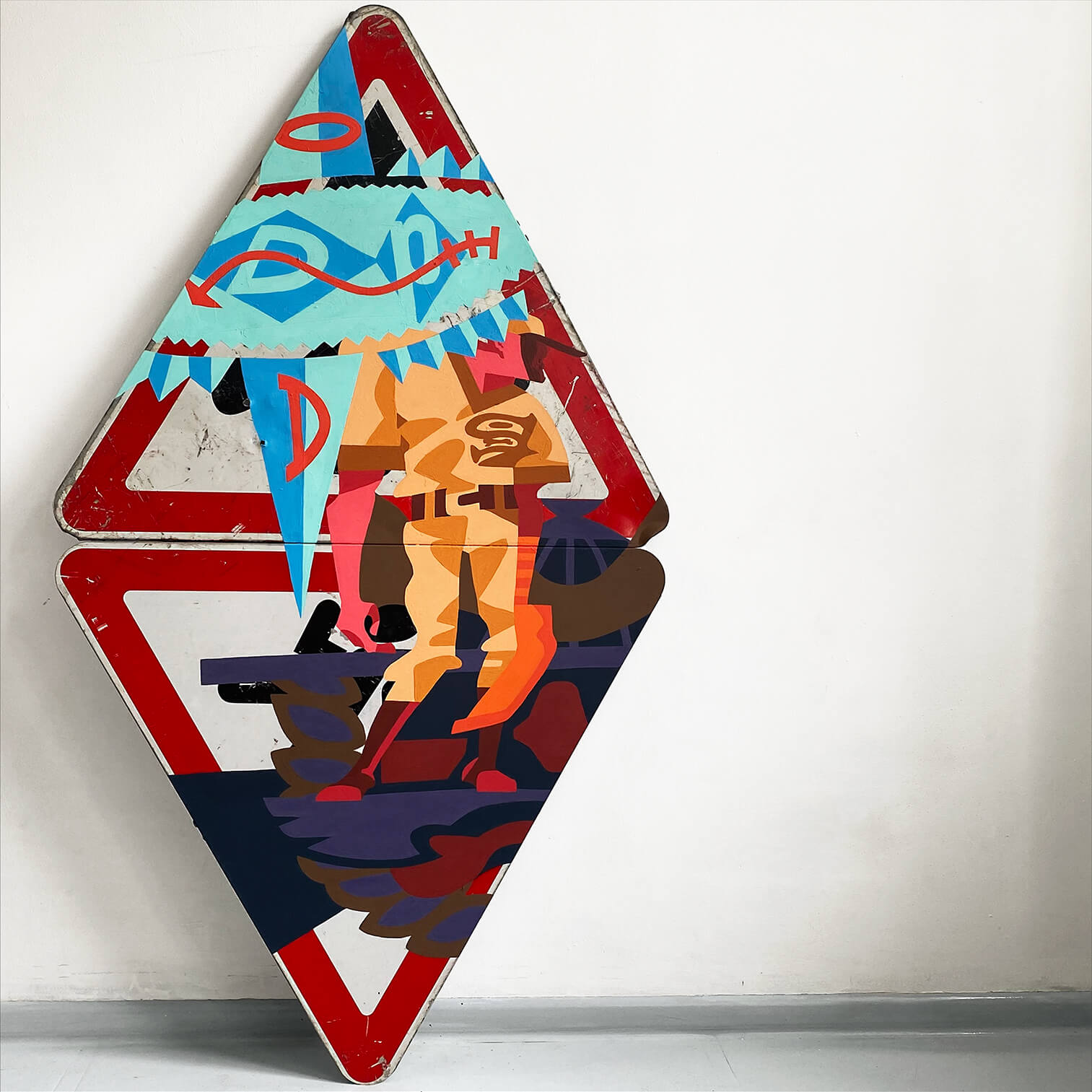 Графика на дорожных знаках. Автор Алексей Бархан.