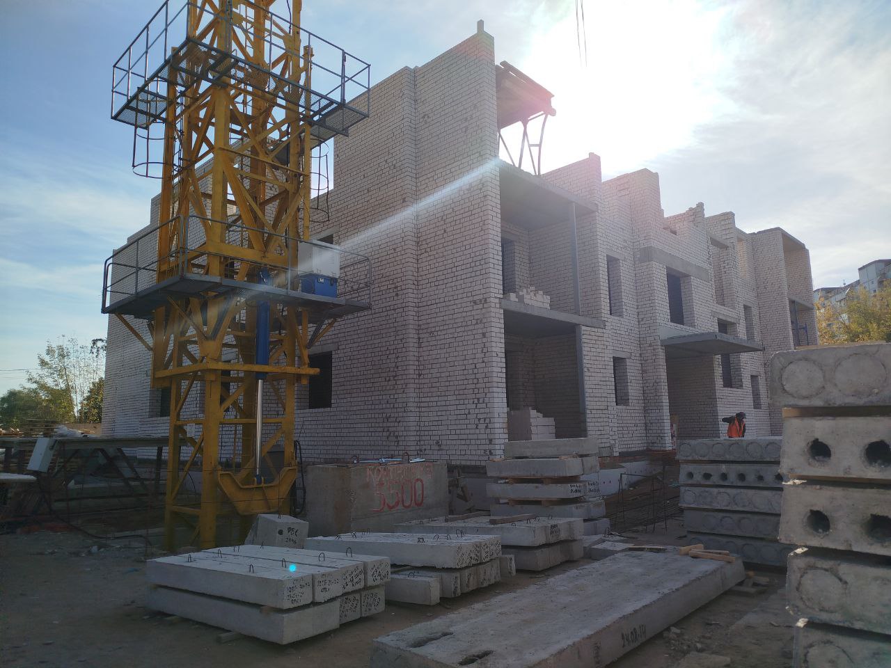 Ход строительства