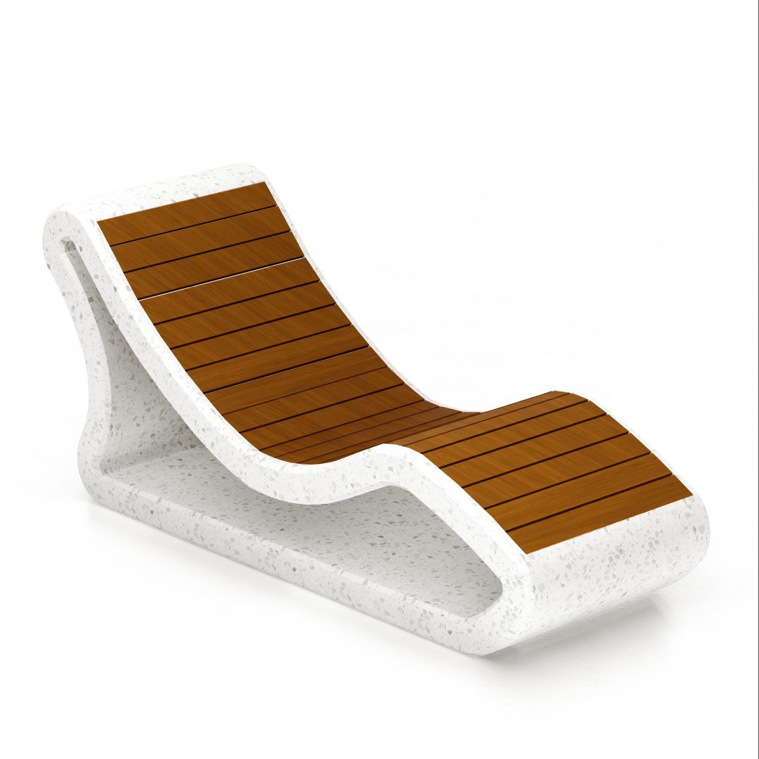 Лежаки из композитного мрамора: