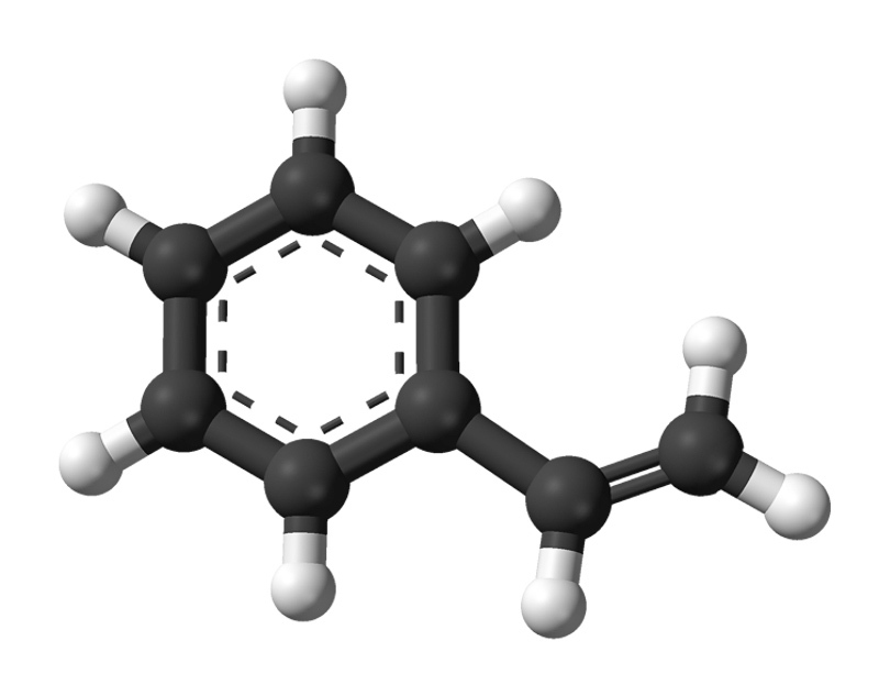 Винилбензол. Стирол строение молекулы. Стирол молекулярная формула. Стирол структура. Пенопласт формула химическая.