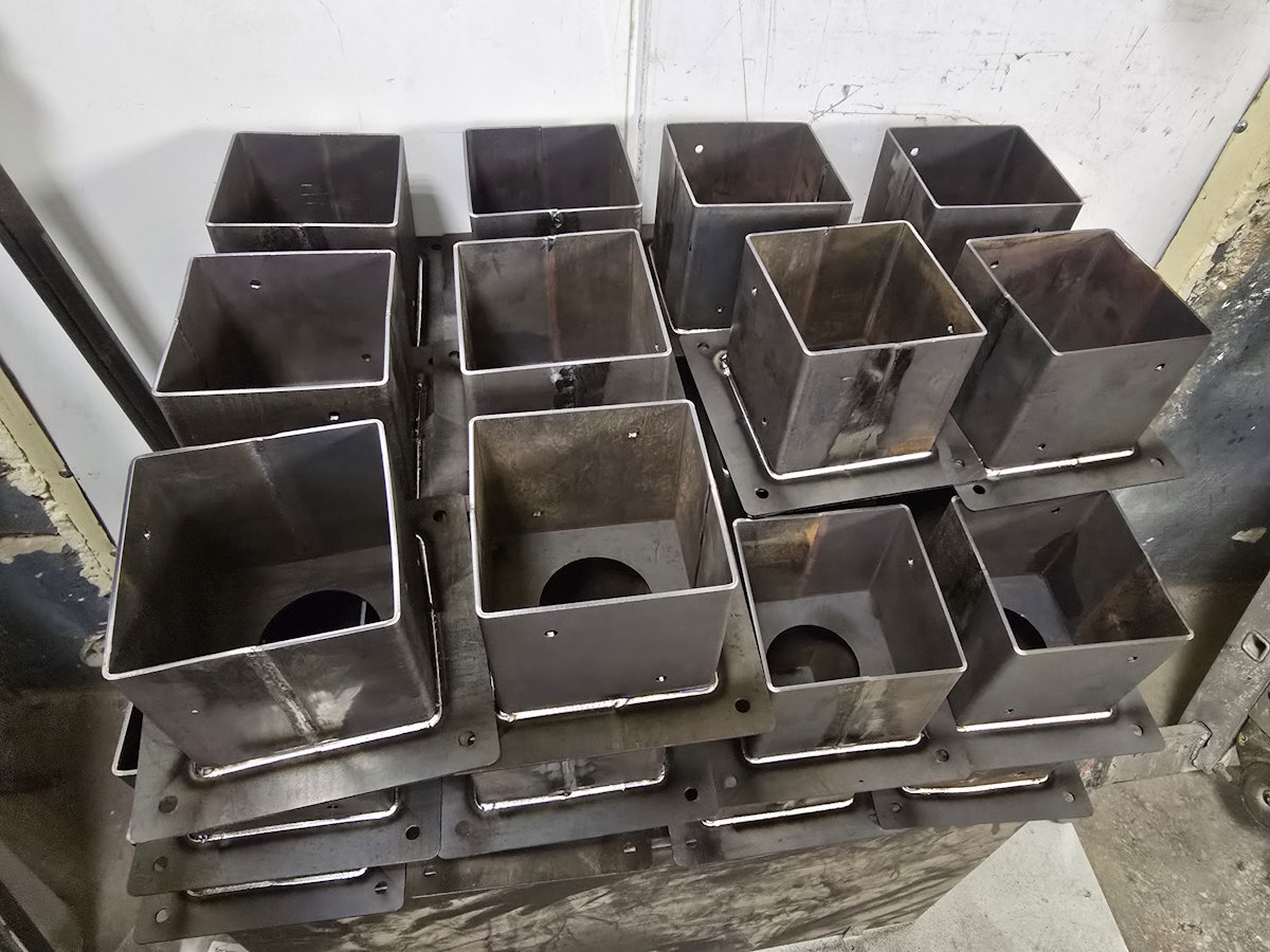 Изготовление опор для бруса